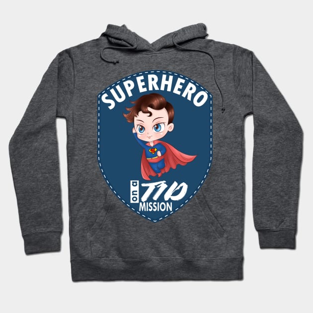 T1D superhero - Diabetes type 1 Hoodie by papillon